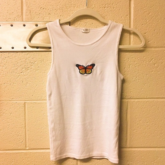Brandy Melville Tops - brandy melville beyonca butterfly tank